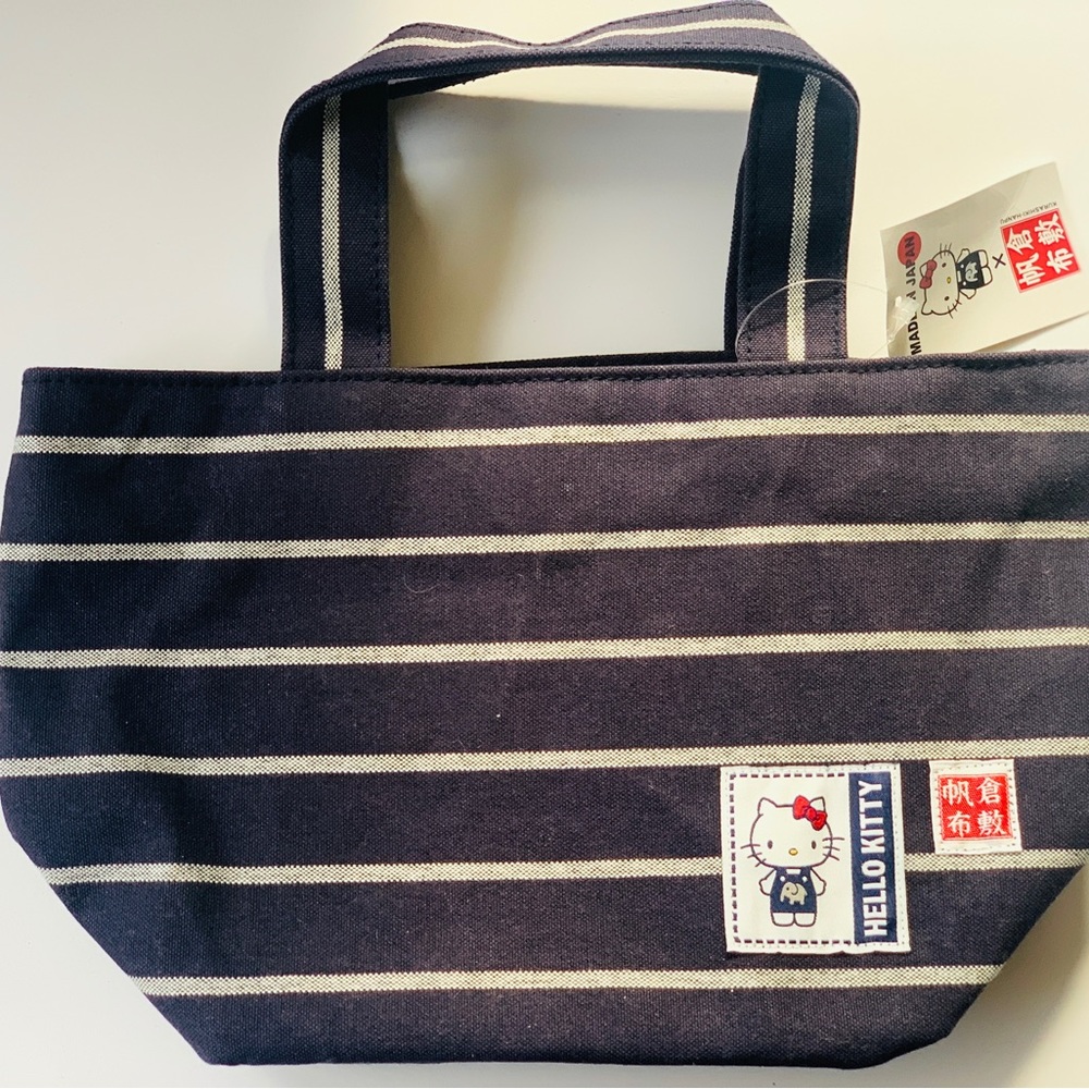 NWT - LIMITED EDITION HELLO KITTY X KURASHIKIHANPU CANVAS TOTE BAG -S